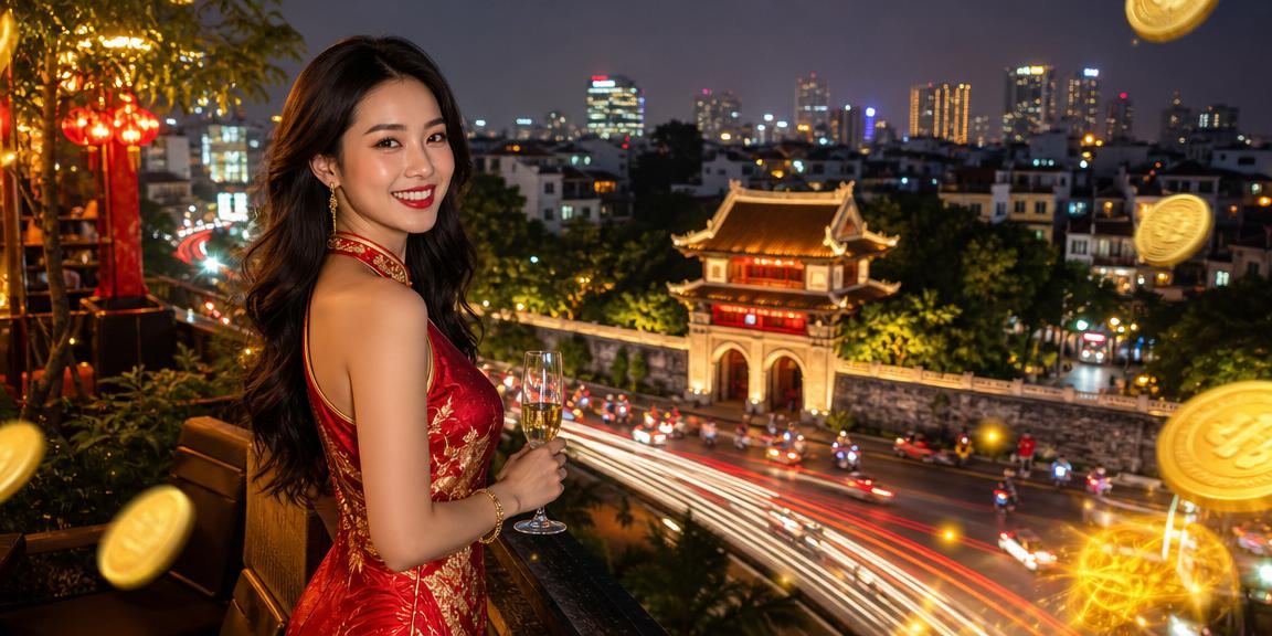 Không khí cá cược thể thao về đêm tại Hà Nội với ánh đèn neon sôi động